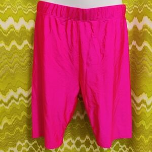 Neon Pink Spandex Bike Shorts